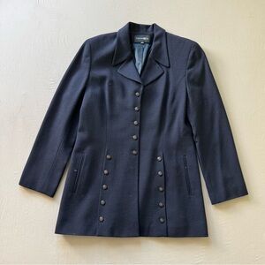 Vintage Wool Blend Long Blazer
